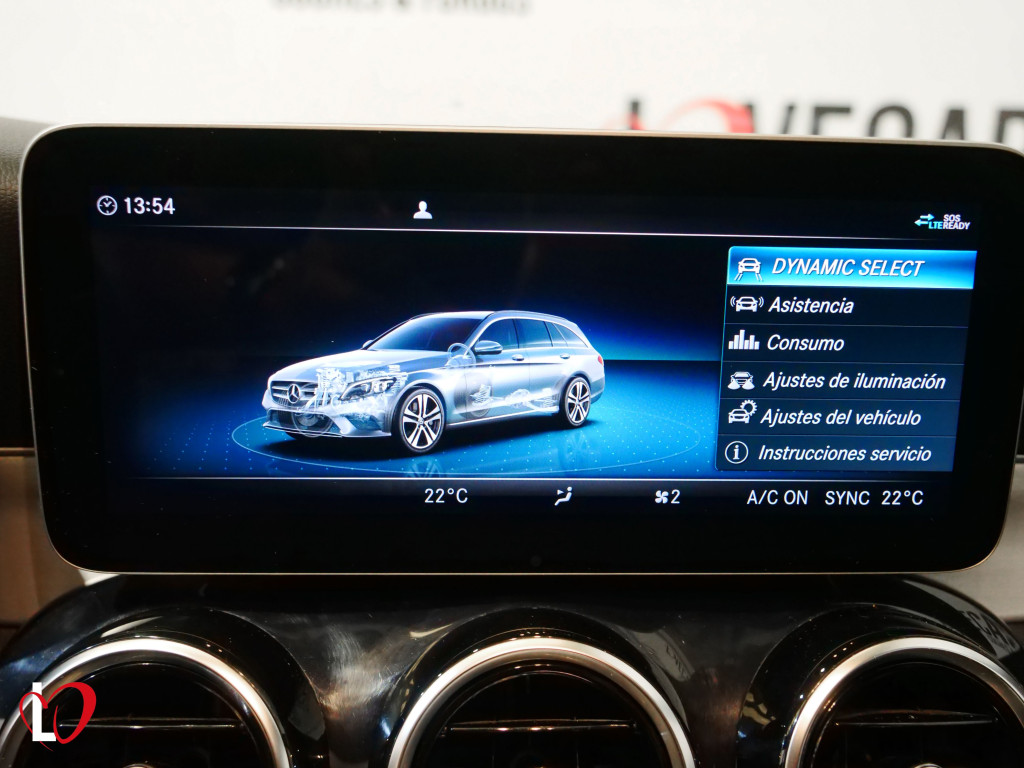 MERCEDES CLASE C FAMILIAR 200 D 9G-TRONIC AMG TECHO 160 de segunda mano