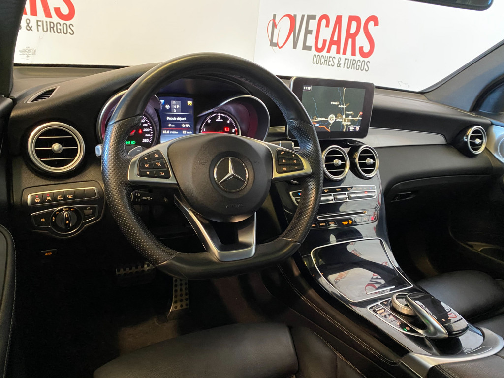 MERCEDES GLC COUPE 250 D 4MATIC AMG TECHO 205CV de segunda mano