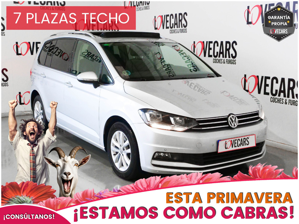 VOLKSWAGEN TOURAN 1.6 TDI BMT ADVANCE TECHO 115 de segunda mano