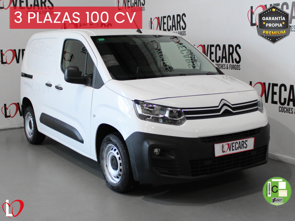 CITROEN BERLINGO BlueHDi 100 CLUB VAN 3 PLAZAS TALLA M de segunda mano