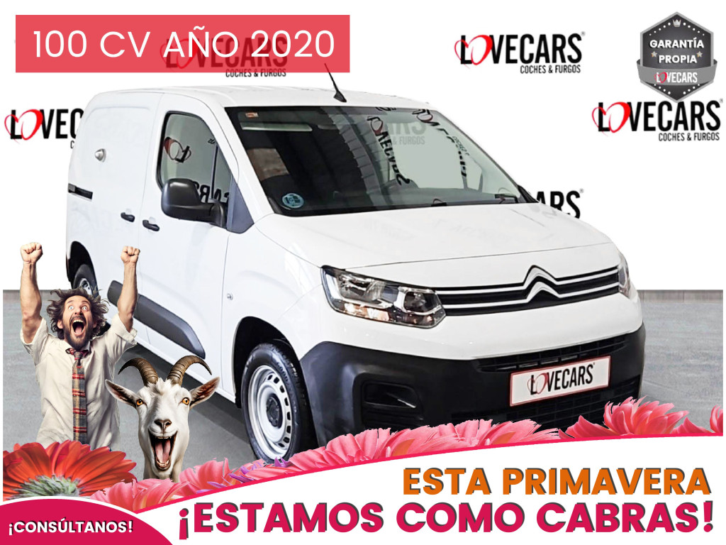 CITROEN BERLINGO BlueHDI FURGÓN CERRADO 100 de segunda mano