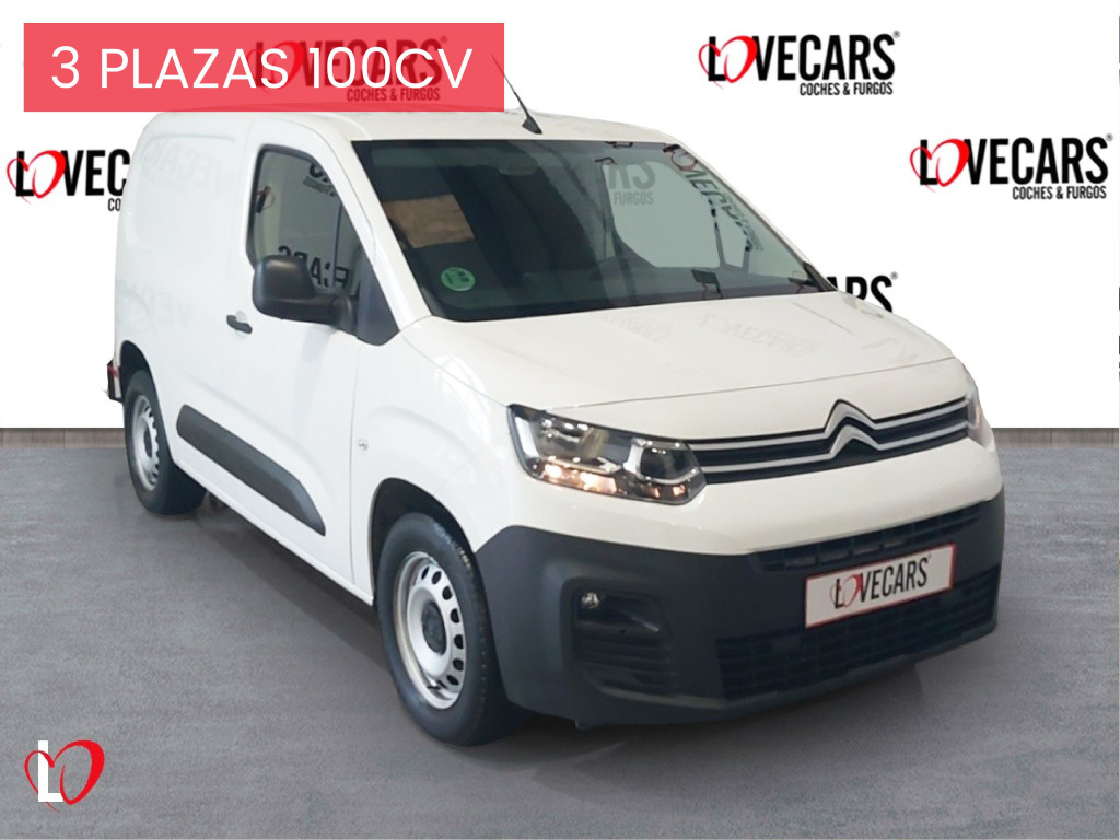 CITROEN BERLINGO BlueHDI FURGÓN CERRADO 3 PLAZAS 6 VEL 100 de segunda mano