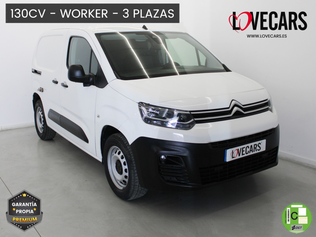 CITROEN BERLINGO BLUEHDI WORKER 3 PLAZAS 130 de segunda mano