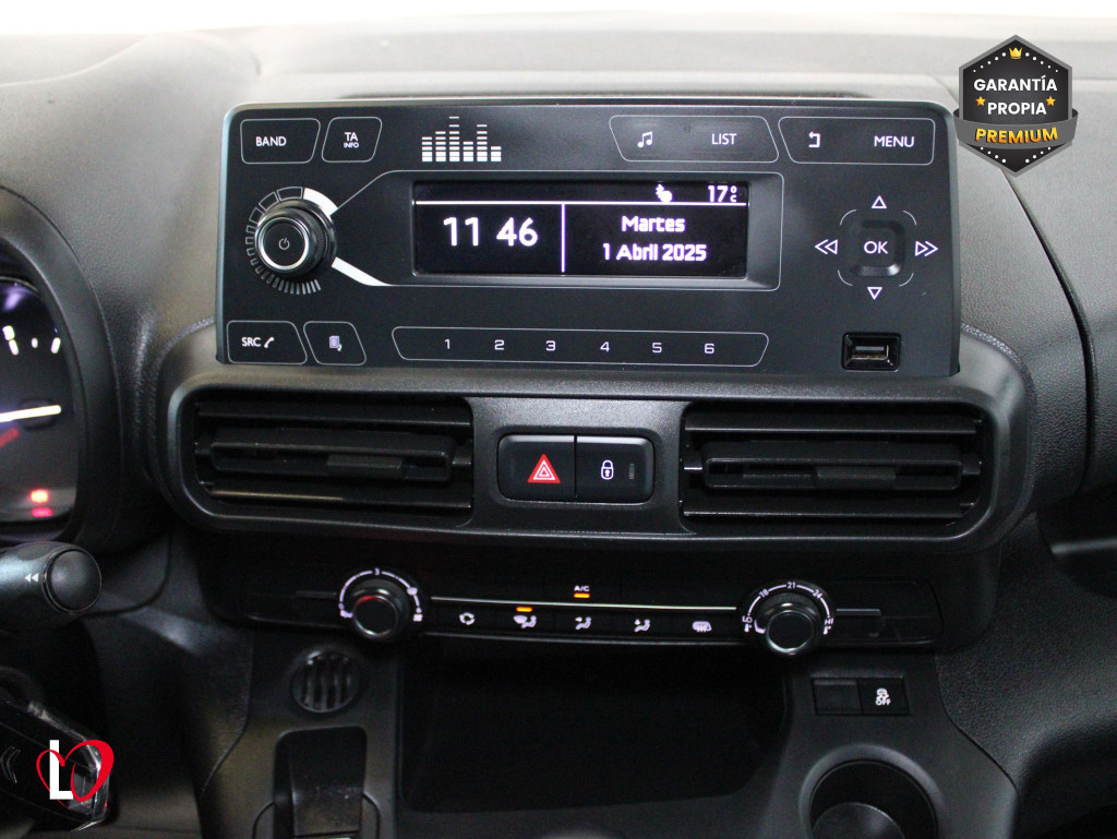 CITROEN BERLINGO Van Talla M BlueHDi 100 S&S CLUB 3 PLAZAS de segunda mano