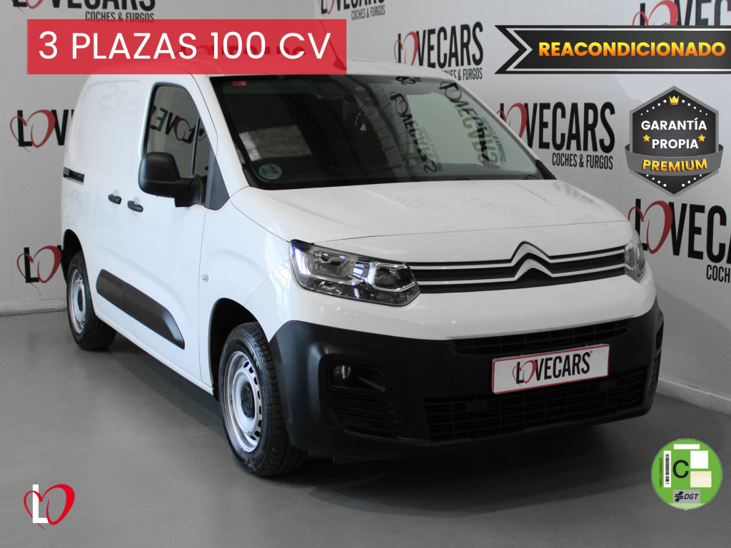 CITROEN BERLINGO Van Talla M BlueHDi 100 S&S CLUB 3 PLAZAS de segunda mano