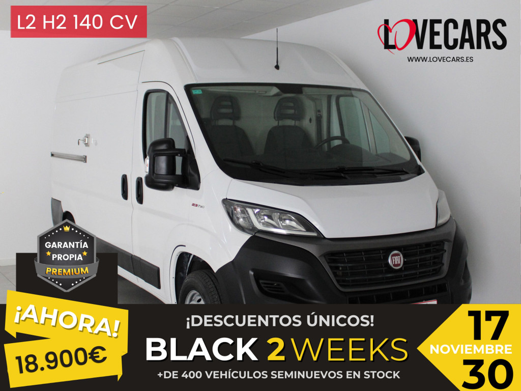 FIAT DUCATO 2.3 MJT 33 L2 H2 FURGÓN CERRADO 140 de segunda mano