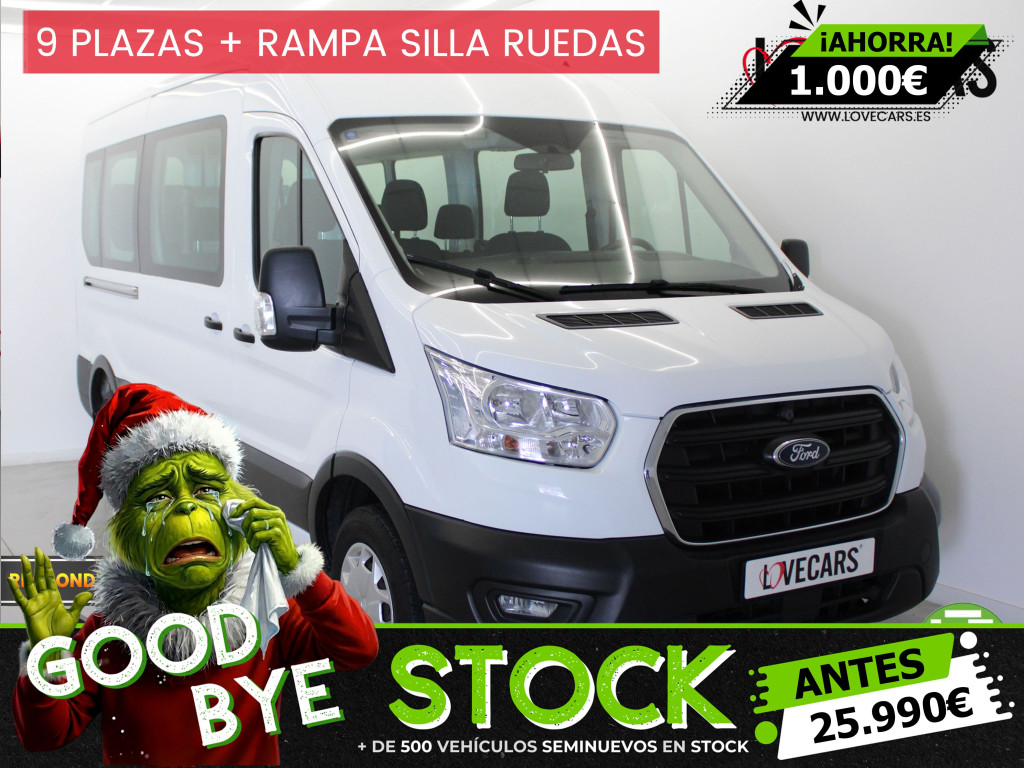 FORD TRANSIT 2.0 TDCI L2 H2 SILLA RUEDAS 105 de segunda mano