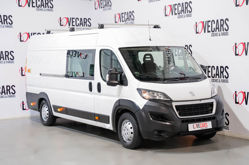 PEUGEOT BOXER BlueHDI FURGÓN COMBI 7 PLAZAS (PLATAFORMA ELEVADORA) L4 H2 160 de segunda mano