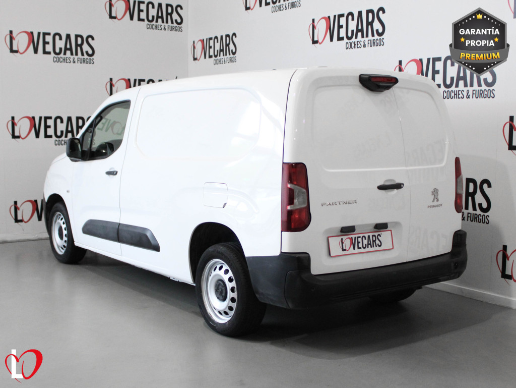 PEUGEOT PARTNER BlueHDI 3 PLAZAS FURGÓN CERRADO L2 100 de segunda mano