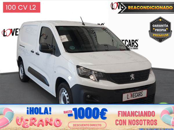 PEUGEOT PARTNER BlueHDI FURGÓN CERRADO L2 6 VEL 100 de segunda mano
