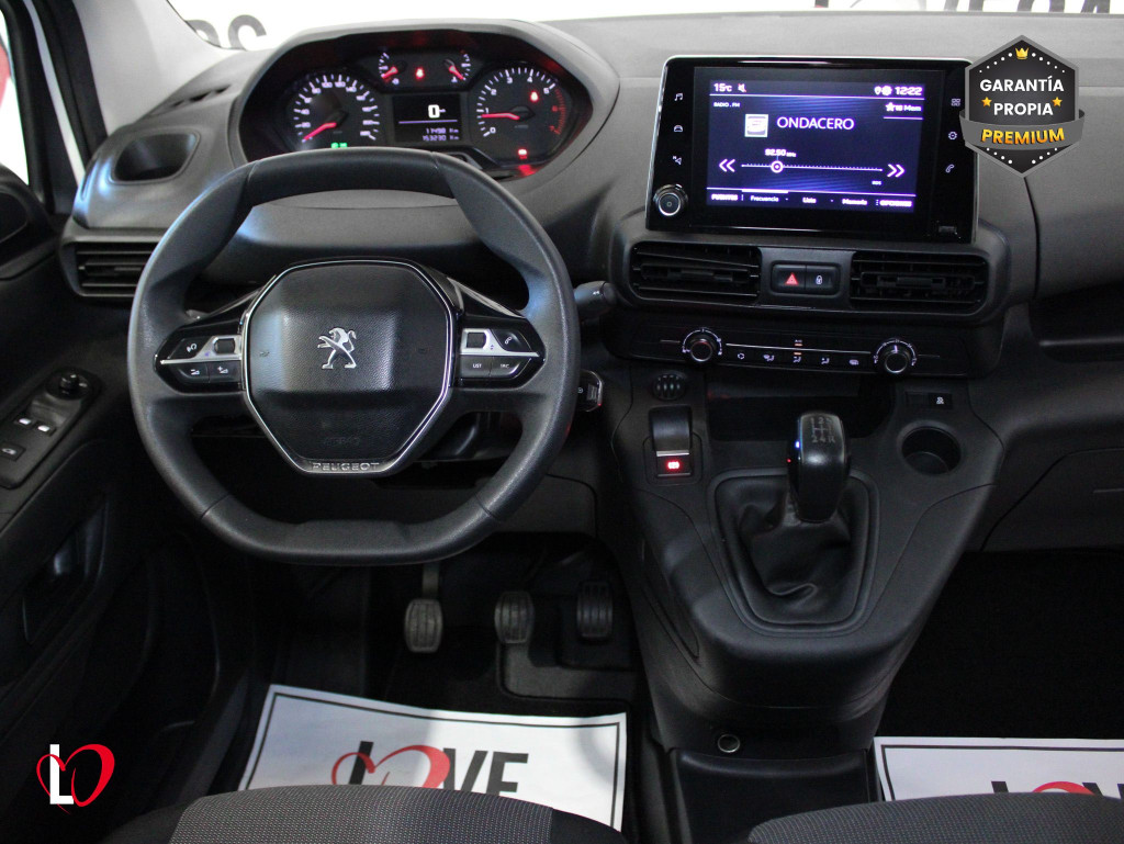 PEUGEOT PARTNER BlueHDi S&S PREMIUM STANDARD 3 PLAZAS 100 de segunda mano
