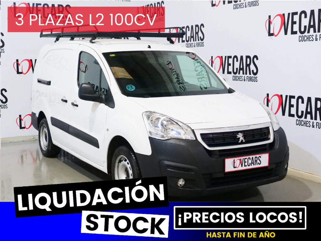 PEUGEOT PARTNER L2 BlueHDI 3 PLZ FURGÓN CERRADO L2 100 de segunda mano