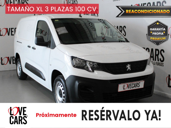 PEUGEOT PARTNER PREMIUM LONG 1000kg BlueHDi 130 6 Vel. 3 PLAZAS de segunda mano