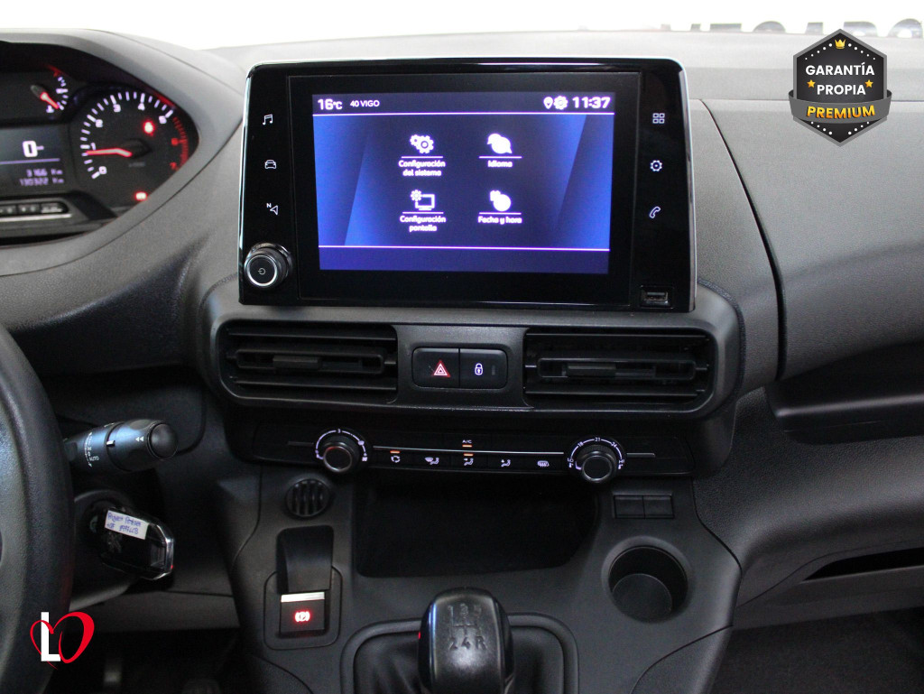 PEUGEOT PARTNER PREMIUM STANDARD 1000kg BlueHDi 100 S&S 5 Vel. 3 PLAZAS de segunda mano