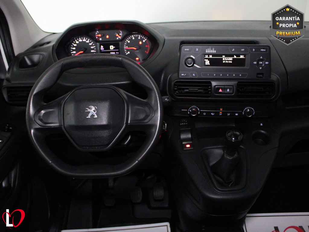 PEUGEOT PARTNER PRO LONG 1000kg BlueHDi 100 S&S 5 Vel 3 PLAZAS de segunda mano