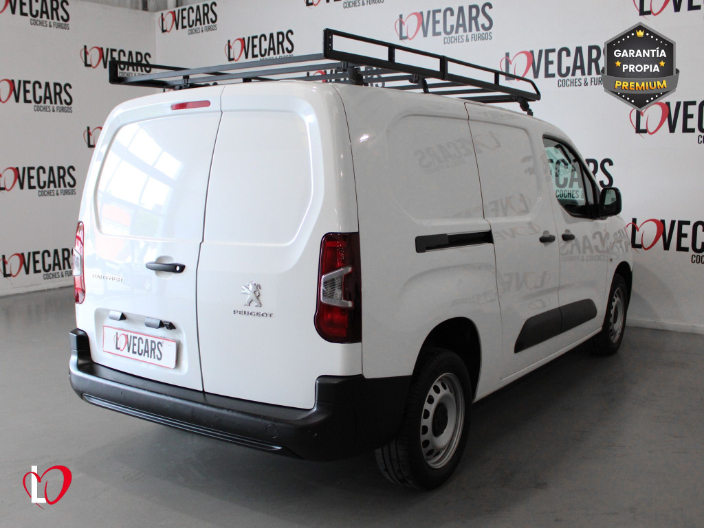 PEUGEOT PARTNER PRO LONG 1000kg BlueHDi 100 S&S 5 Vel. 3 PLAZAS de segunda mano