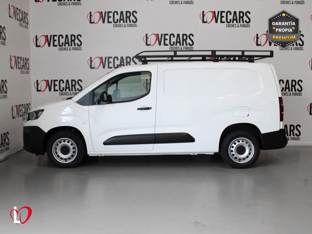 PEUGEOT PARTNER PRO LONG 1000kg BlueHDi 100 S&S 5 Vel. 3 PLAZAS de segunda mano