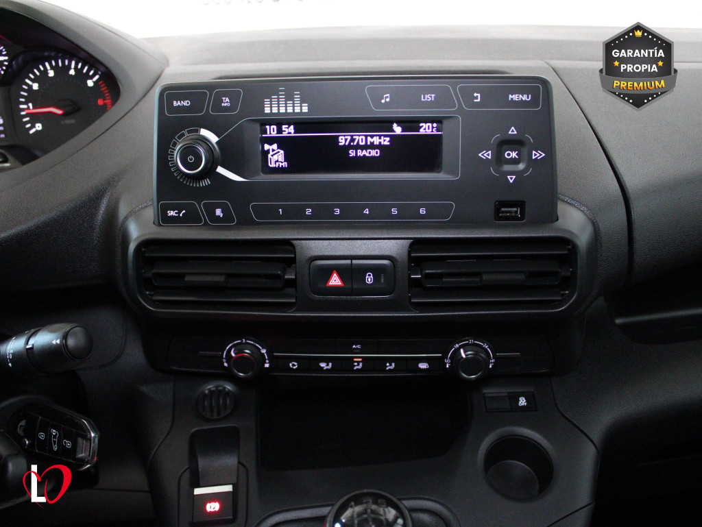 PEUGEOT PARTNER PRO LONG 1000kg BlueHDi 100 S&S 5 Vel. 3 PLAZAS de segunda mano