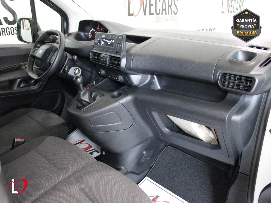 PEUGEOT PARTNER PRO LONG 1000kg BlueHDi 100 S&S 5 Vel. 3 PLAZAS de segunda mano