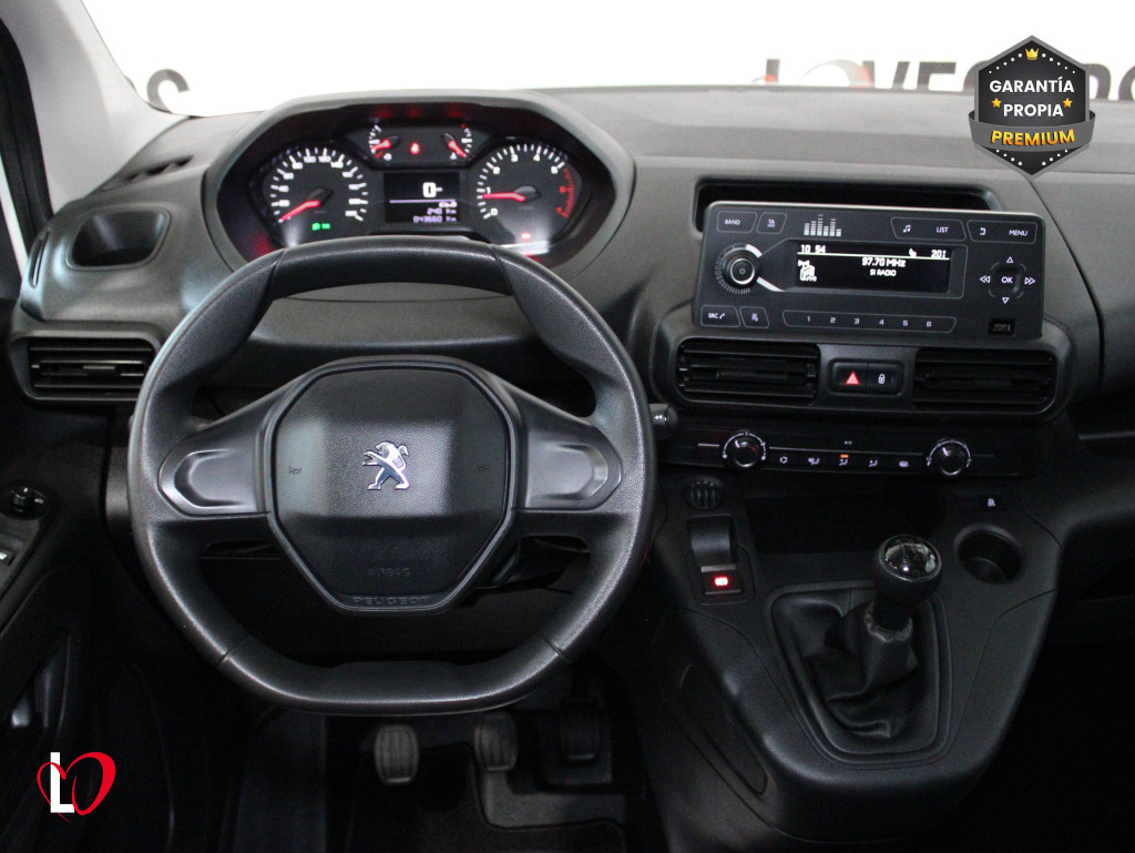 PEUGEOT PARTNER PRO LONG 1000kg BlueHDi 100 S&S 5 Vel. 3 PLAZAS de segunda mano