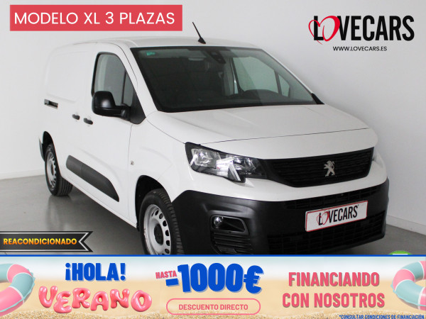 PEUGEOT PARTNER PRO LONG 1000kg BlueHDi 100 S&S 5 Vel 3 PLAZAS de segunda mano