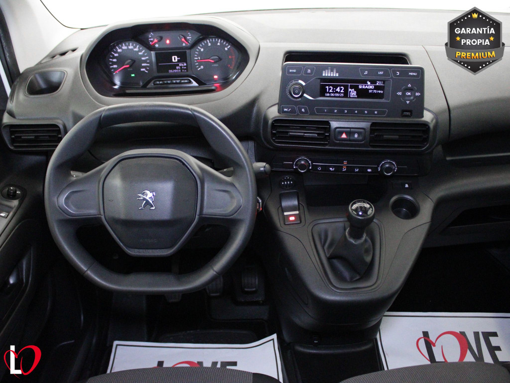 PEUGEOT PARTNER Pro STANDARD 600kg BlueHDi 100 S&S 3 PLAZAS de segunda mano