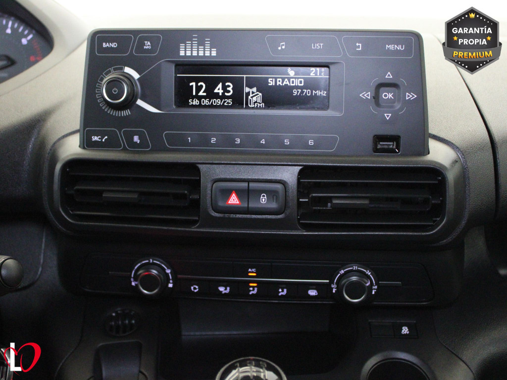 PEUGEOT PARTNER Pro STANDARD 600kg BlueHDi 100 S&S 3 PLAZAS de segunda mano