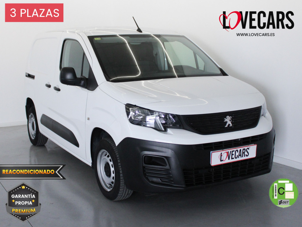 PEUGEOT PARTNER Pro STANDARD 600kg BlueHDi 100 S&S 3 PLAZAS de segunda mano
