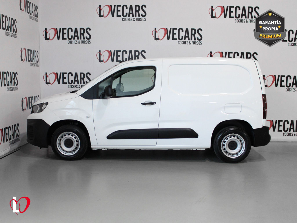 PEUGEOT PARTNER PRO STANDARD 600kg BlueHDi 100 S&S 5 Vel. 3 PLAZAS de segunda mano