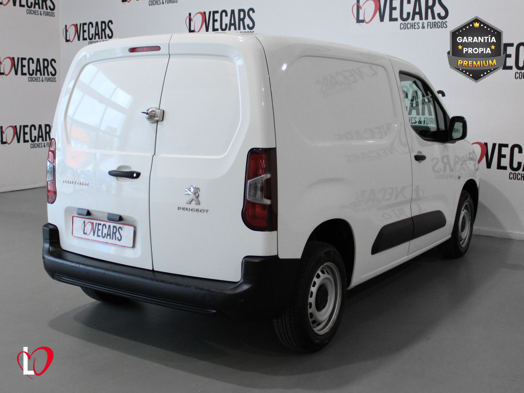 PEUGEOT PARTNER PRO STANDARD 600kg BlueHDi 100 S&S 5 Vel. 3 PLAZAS de segunda mano