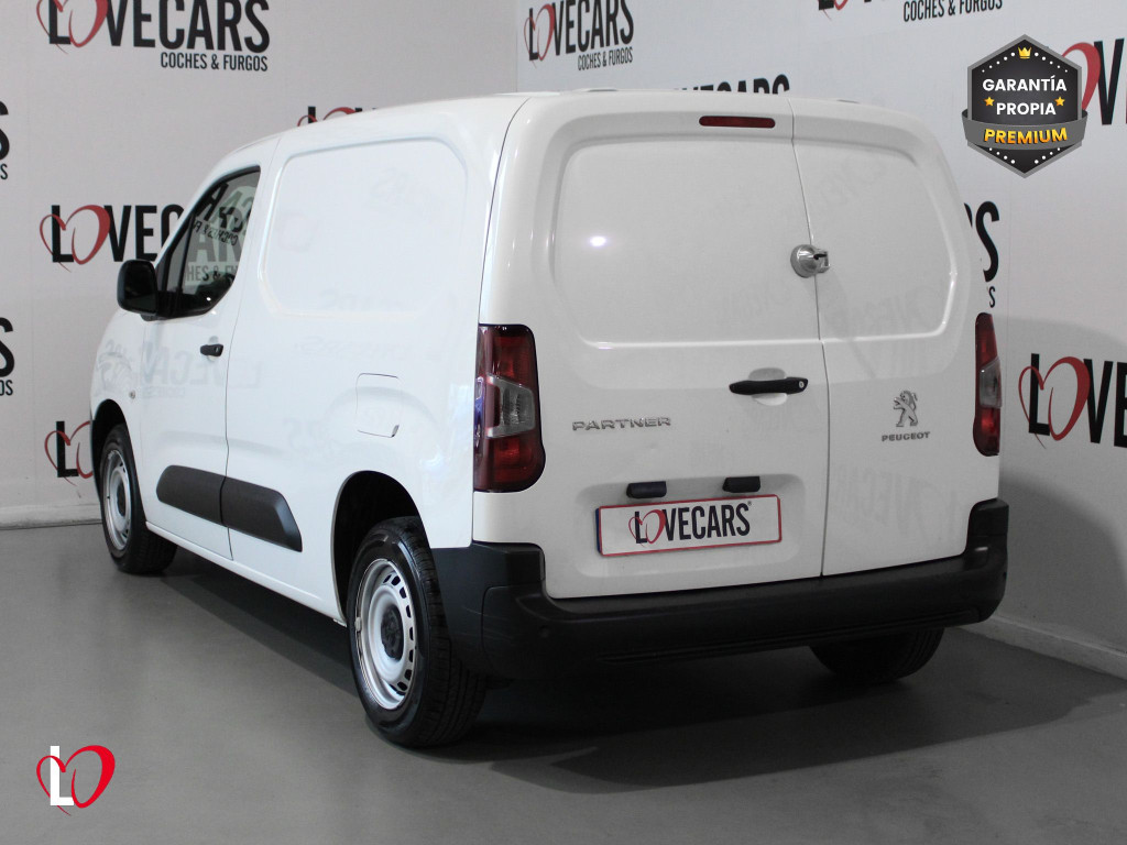 PEUGEOT PARTNER PRO STANDARD 600kg BlueHDi 100 S&S 5 Vel. 3 PLAZAS de segunda mano