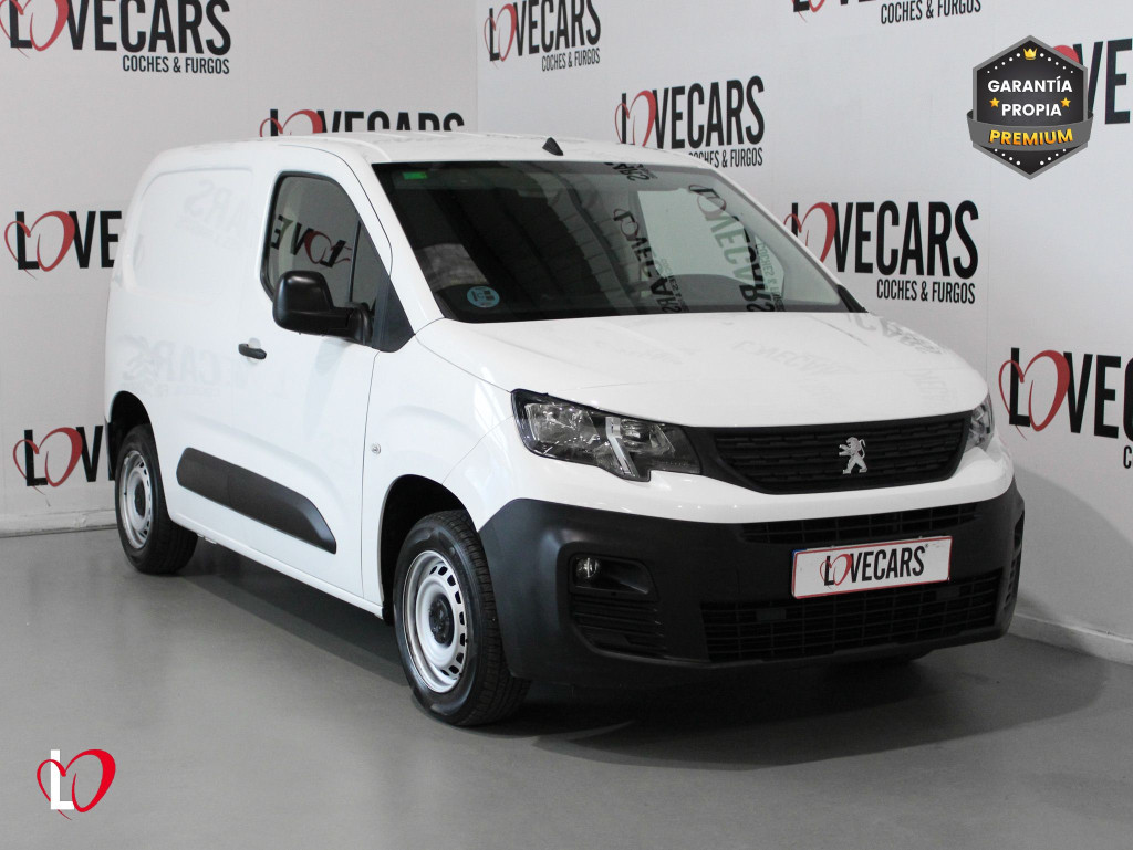 PEUGEOT PARTNER PRO STANDARD 600kg BlueHDi 100 S&S 5 Vel. 3 PLAZAS de segunda mano
