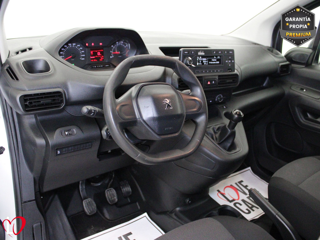PEUGEOT PARTNER PRO STANDARD 600kg BlueHDi 100 S&S 5 Vel. MAN de segunda mano