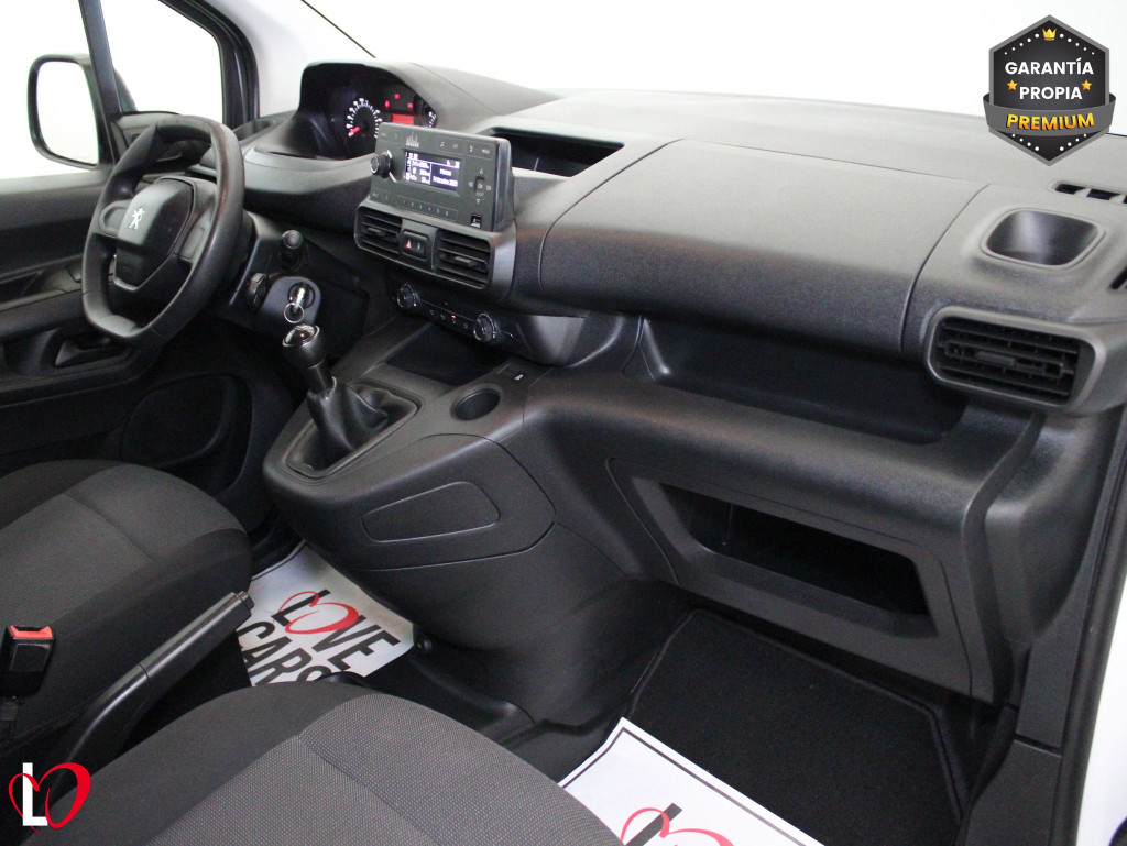 PEUGEOT PARTNER PRO STANDARD 600kg BlueHDi 100 S&S 5 Vel. MAN de segunda mano