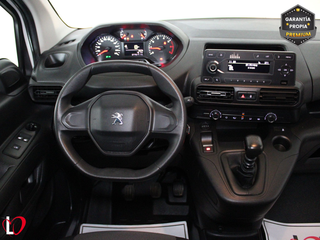 PEUGEOT PARTNER PRO STANDARD 600kg BlueHDi 100 S&S 6 Vel. 3 PLAZAS de segunda mano