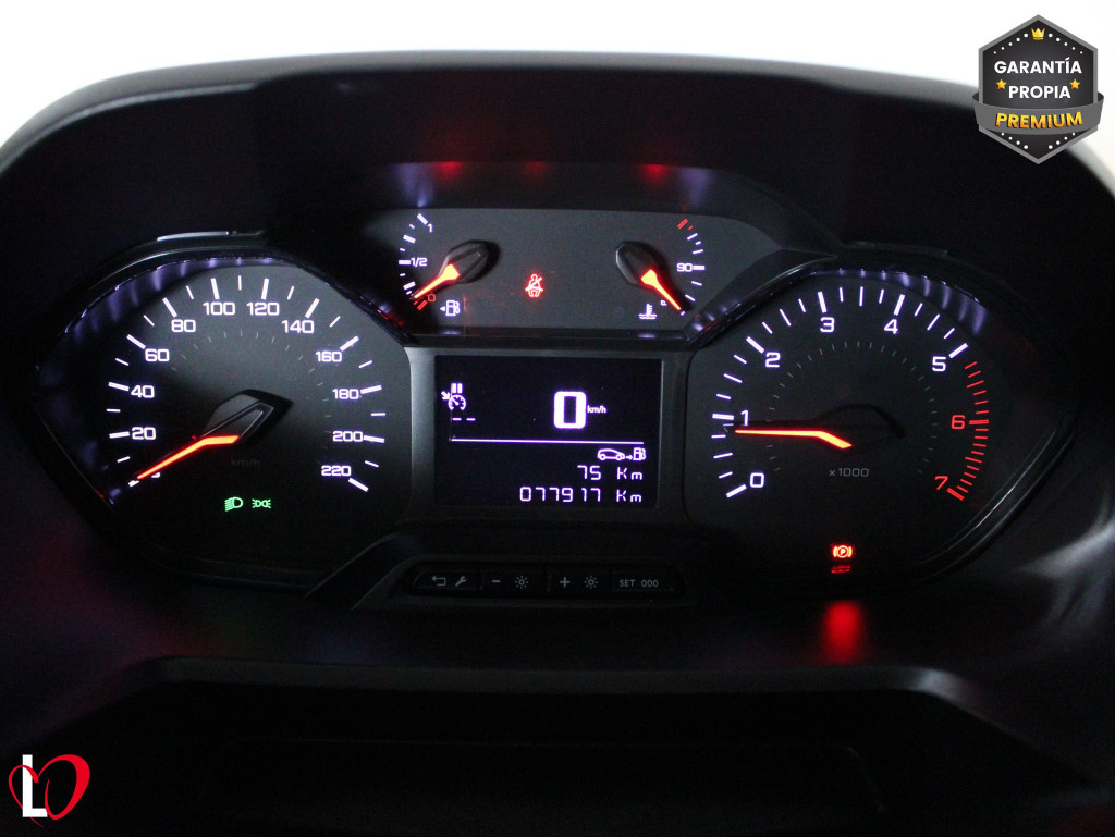 PEUGEOT PARTNER PRO STANDARD 600kg BlueHDi 100 S&S 6 Vel. 3 PLAZAS de segunda mano