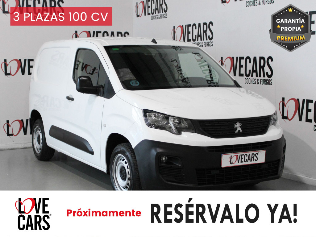 PEUGEOT PARTNER PRO STANDARD 600kg BlueHDi 100 S&S 6 Vel. 3 PLAZAS de segunda mano