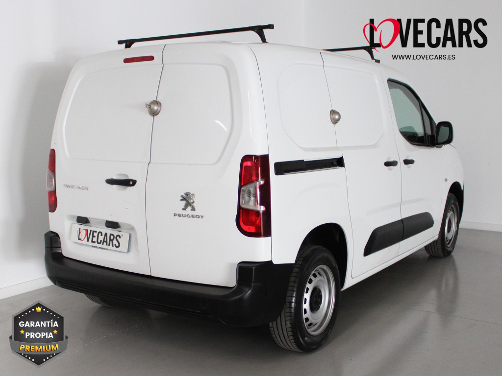 PEUGEOT PARTNER PRO STANDARD 600kg BlueHDi 100 S&S 6 Vel. 3 PLAZAS de segunda mano