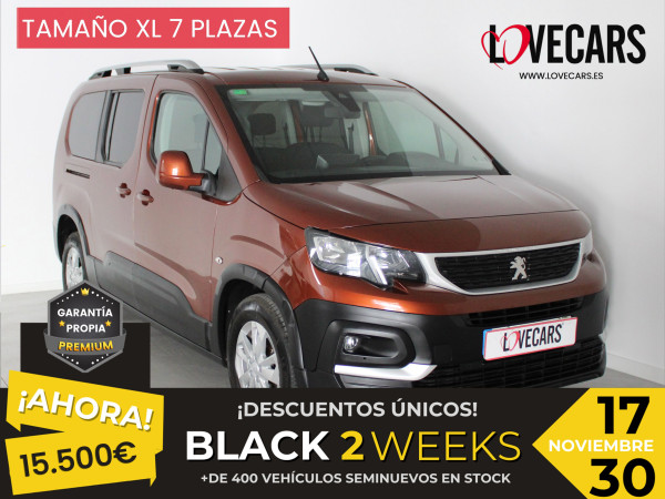 PEUGEOT RIFTER ACTIVE BlueHDi 100 S&S 5 Vel. MAN Long 7 PLAZAS de segunda mano