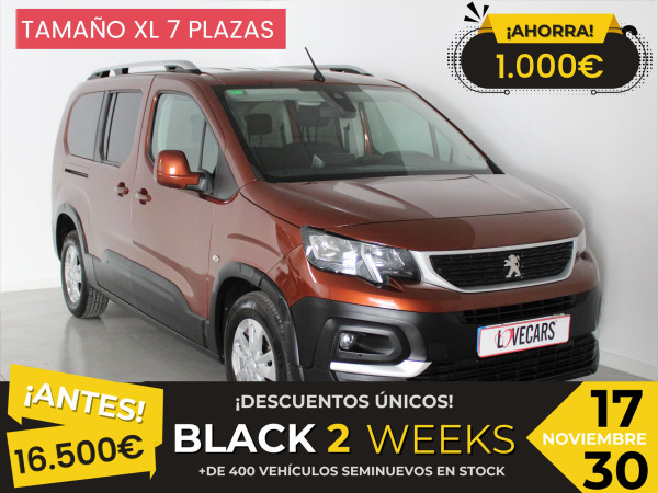 PEUGEOT RIFTER ACTIVE BlueHDi 100 S&S 5 Vel. MAN Long 7 PLAZAS de segunda mano