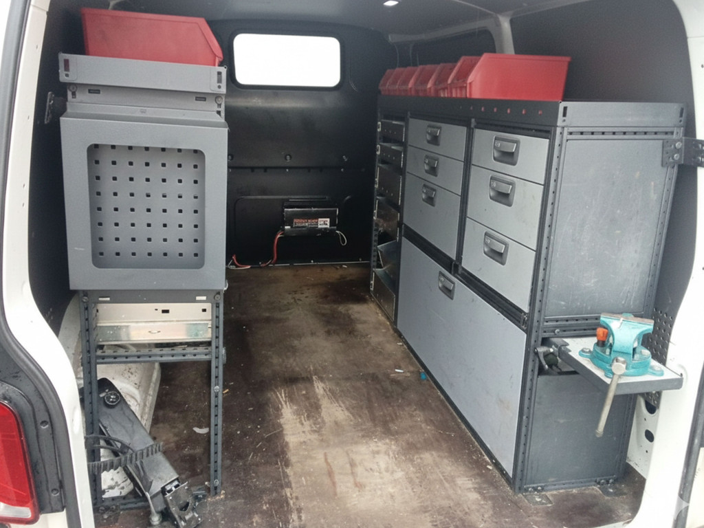 VOLKSWAGEN TRANSPORTER 2.0 TDI BMT FURGÓN TALLER 110 de segunda mano