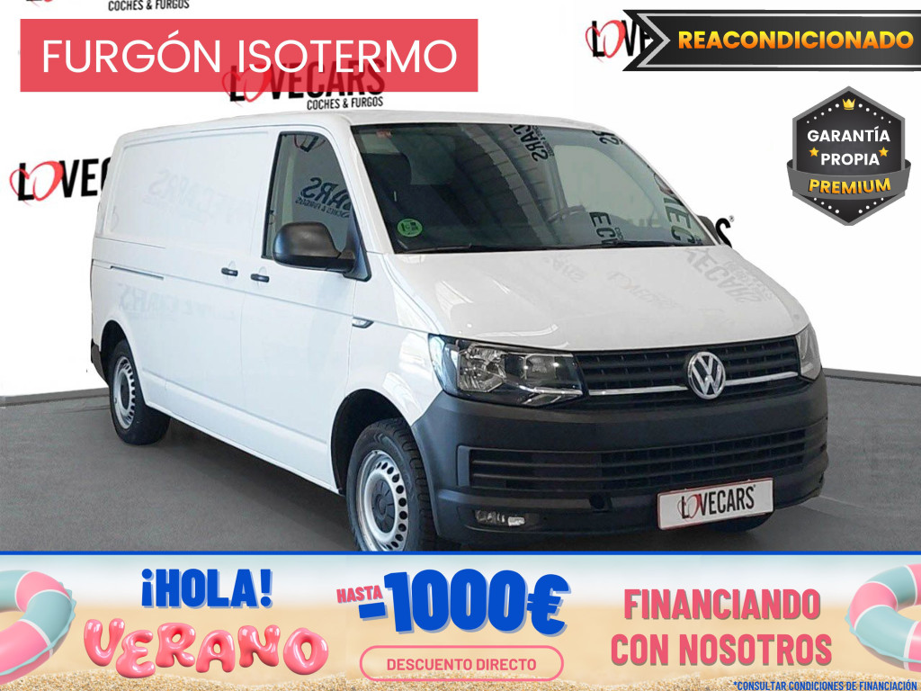 VOLKSWAGEN TRANSPORTER 2.0 TDI FURGÓN LARGO ISOTERMO 102 de segunda mano