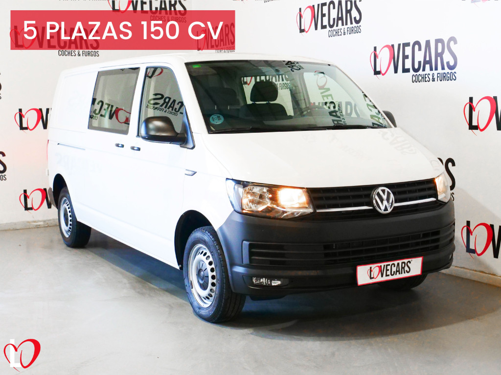 VOLKSWAGEN TRANSPORTER 2.0 TDI FURGÓN MIXTO 5 PLAZAS LARGO 150 de segunda mano