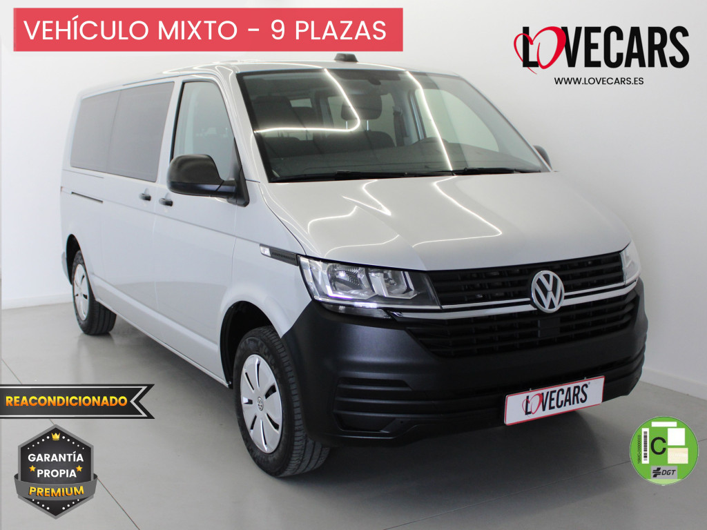 VOLKSWAGEN TRANSPORTER 2.0 TDI T6 COMBI 9 LARGA 110 de segunda mano