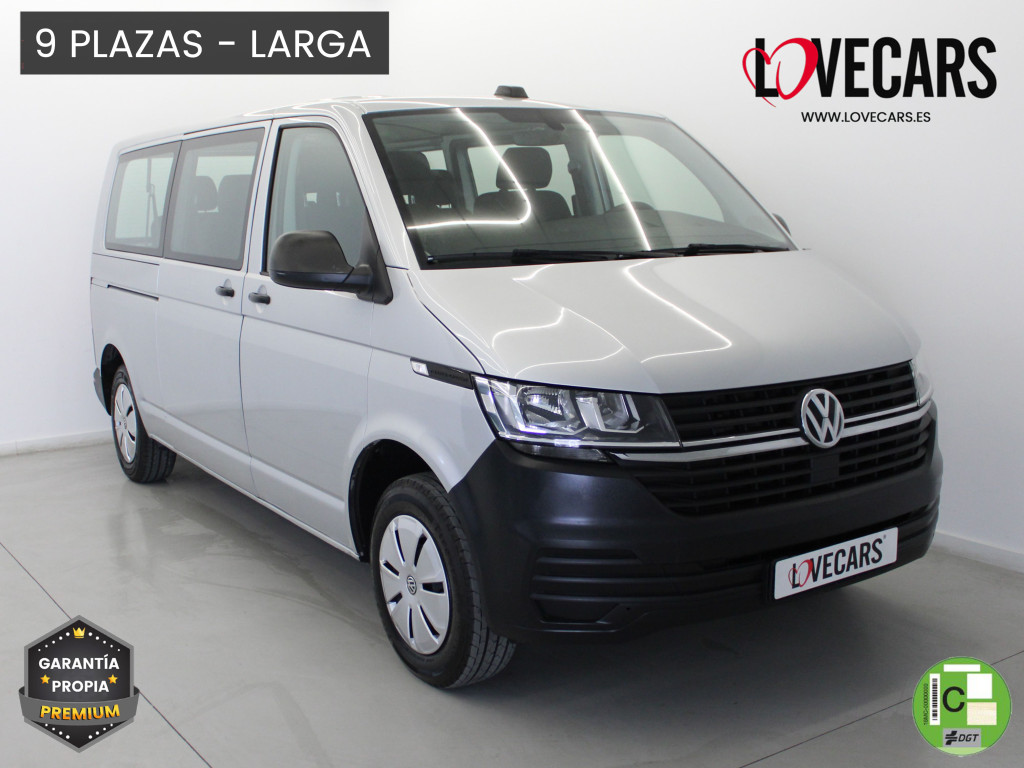 VOLKSWAGEN TRANSPORTER 2.0 TDI T6 COMBI 9 LARGA 110 de segunda mano