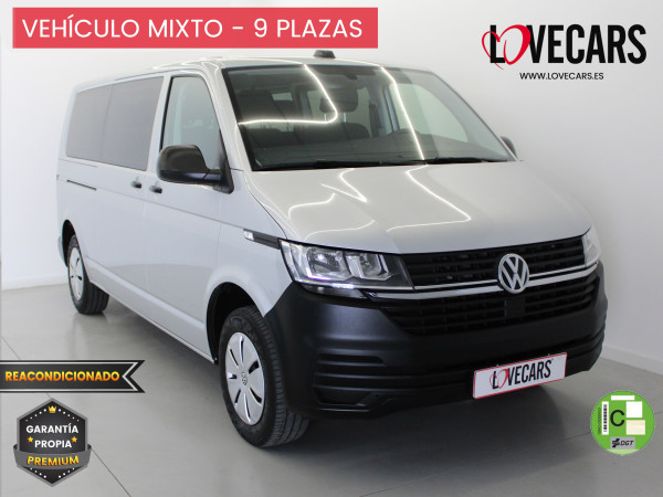 VOLKSWAGEN TRANSPORTER 2.0 TDI T6 COMBI 9 LARGA 110 de segunda mano