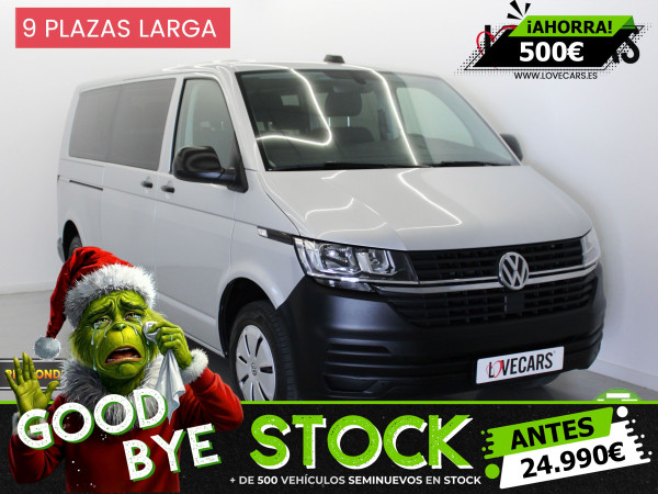 VOLKSWAGEN TRANSPORTER 2.0 TDI T6 COMBI 9 LARGA 110 de segunda mano